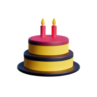 cake 3d icon illustration png