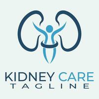 Kidney care and health vector