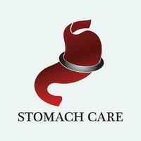 Stomach care and health logo vector