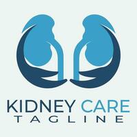 Kidney care and health vector