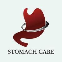 Stomach care and health logo vector