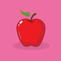 Illustration vector graphic of flat design apple