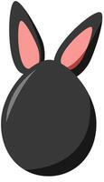 vector illustration of a egg rabbit