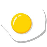 egg with the shadow on a yellow background vector