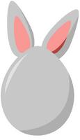 vector illustration of a egg rabbit