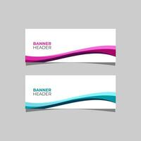 Modern header banner vector design