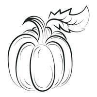 Printable Pumpkin Coloring Pages For Kids vector