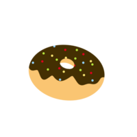 Chocolat saupoudrer Donut png