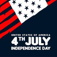 Happy Independence Day 4th July vector