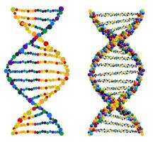 DNA, genetic sign, elements and icons collection. Can be used for workflow layout, diagram, number options. Pictogram of DNA Symbol Isolated. Dna vector