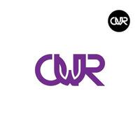 Letter OWR Monogram Logo Design vector