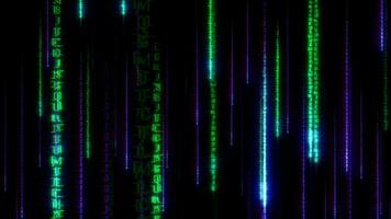 abstract lus vallend digitaal tekst Matrix stijl video