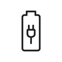 Battery charger Electric battery icon vector design illustration