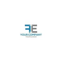 FE Fitness Logo Design Vector