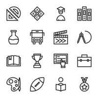 Pack of Premium Education Line Icons vector