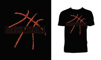 Basketball Vector T Shirt Design.