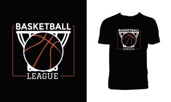 Creative Basketball T Shirt Design vector