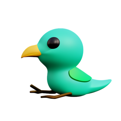 beautiful birds 3d icon illustration 28244468 PNG