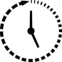 paso hora icono, reloj, desaparecido tiempo, vector concepto rápido estilo de vida