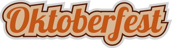 Oktoberfest sticker word text greetings from Oktoberfest Germany vector