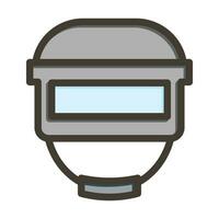 Headgear Vector Thick Line Filled Colors Icon For Personal And Commercial Use.