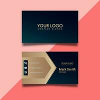 Luxury and elegant Creative business card. Design with trendy pattern minimalist print template vector