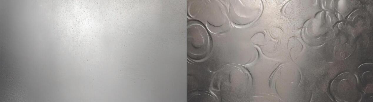 Set texture group of metallic gradient steel shiny background silver gold color. AI generated. photo