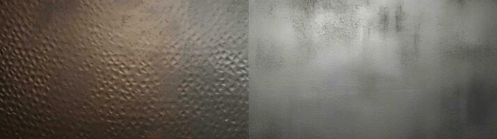 Set texture group of metallic gradient steel shiny background silver gold color. AI generated. photo