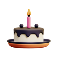 pastel 3d icono ilustración png