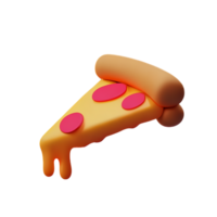 Pizza 3d icona illustrazione png