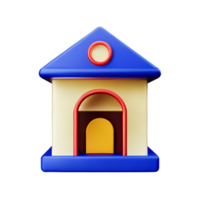 maison 3d icône illustration png