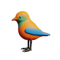 bellissimo uccelli 3d icona illustrazione png