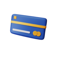 ícone 3d do cartão de crédito png