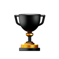 Trophy 3d rendering icon illustration png