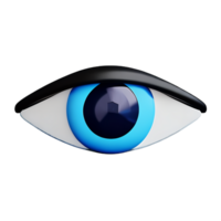 eye 3d rendering icon illustration png