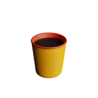 café tasse 3d le rendu icône illustration png