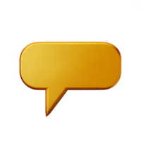 speech bubble 3d icon illustration png