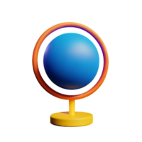 globe 3d le rendu icône illustration png