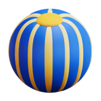 beach ball 3d travel and holiday illustration png