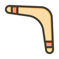 Boomerang Vector Thick Line Filled Colors Icon For Personal And Commercial Use.