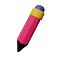 penna 3d tolkning ikon illustration png