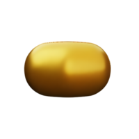 oro 3d icono ilustración png