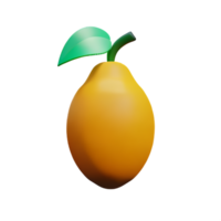 Mango 3d interpretazione icona illustrazione png