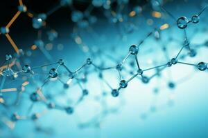 Scientific molecules create a compelling and intriguing background aesthetic AI Generated photo