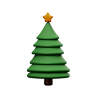 Natale albero 3d icona illustrazione png