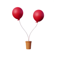 Palloncino 3d icona illustrazione png