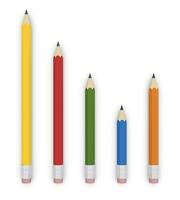 Colorful pencil isolated photo