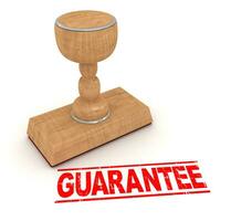 Rubber stamp - guarantee photo