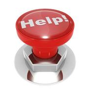 Red Help button photo
