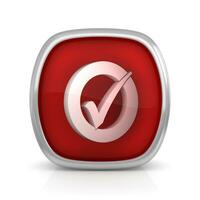 Red Checkmark icon photo